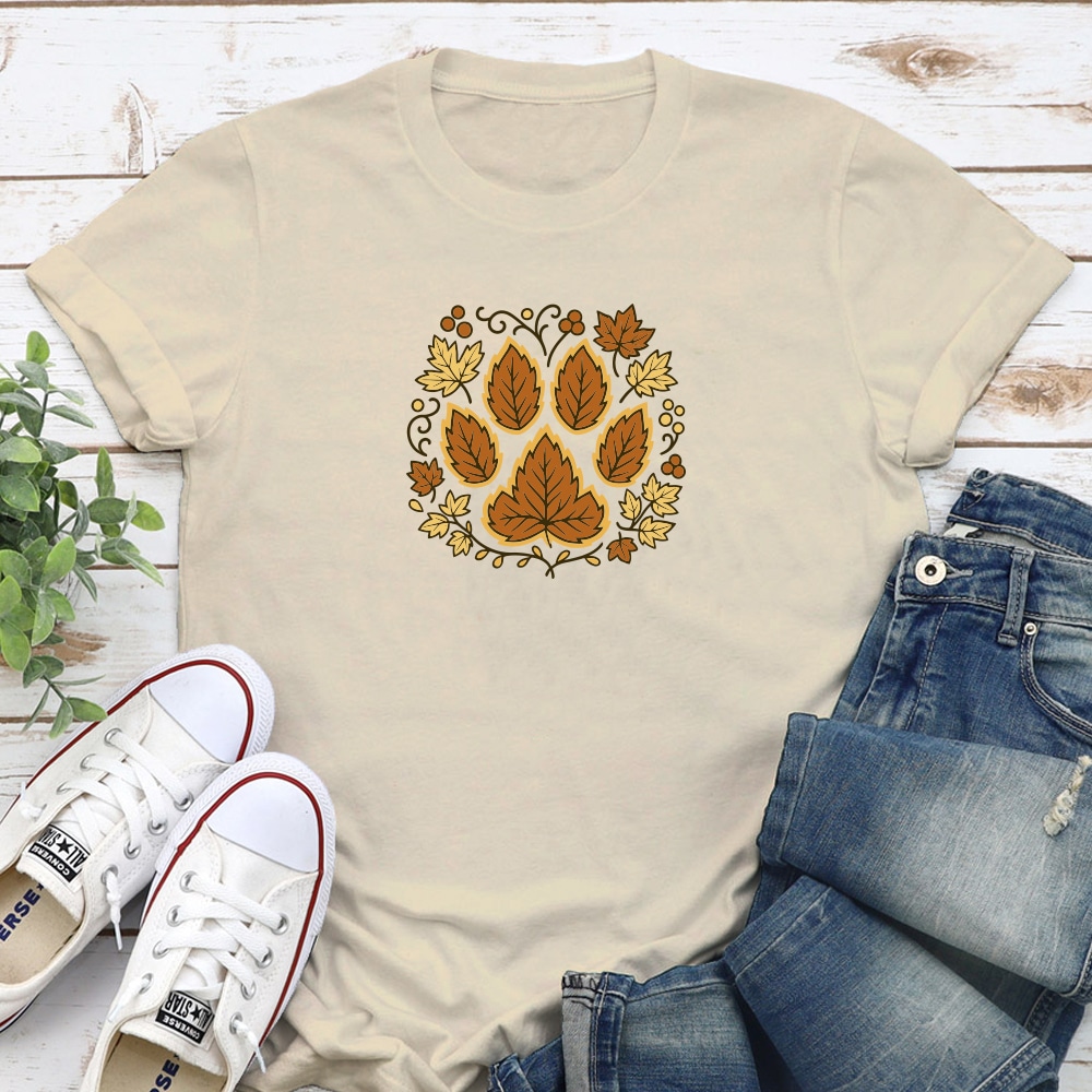 Autumn Paw Standard Tee Tan