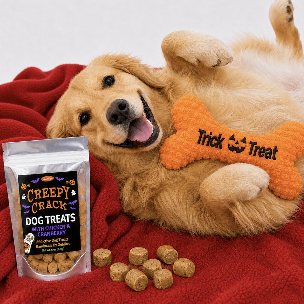 Send a Halloween Bone Toy, Creepy Crack & Blankie Care Pack to a Shelter Dog