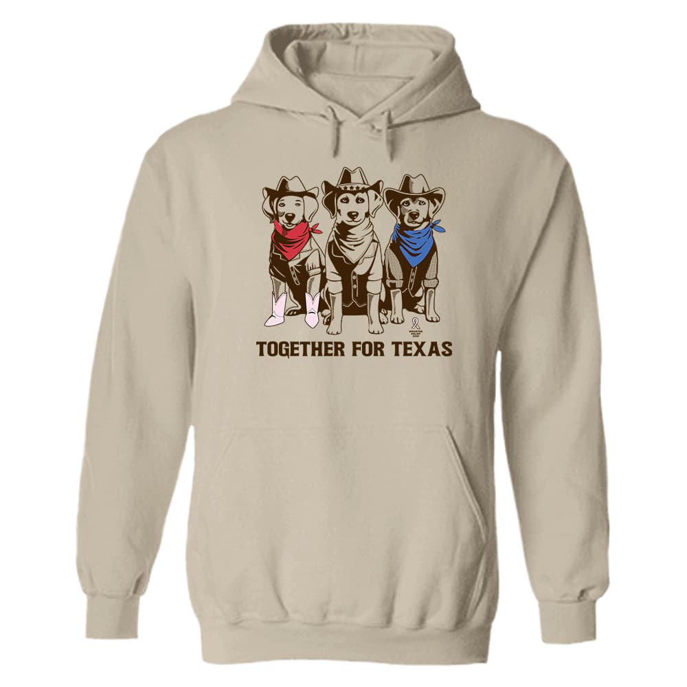 Together For Texas Hoodie Sand