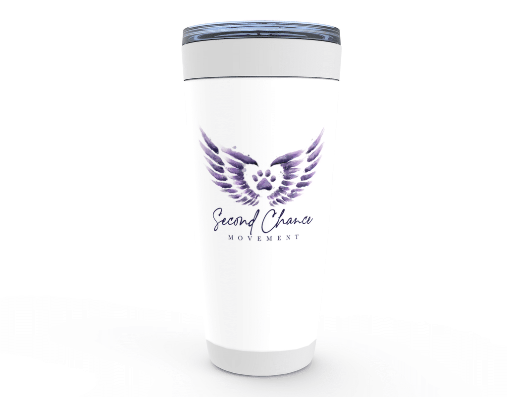 Second Chance Movementâ„¢ Purple Watercolor White - Viking Tumbler 20oz