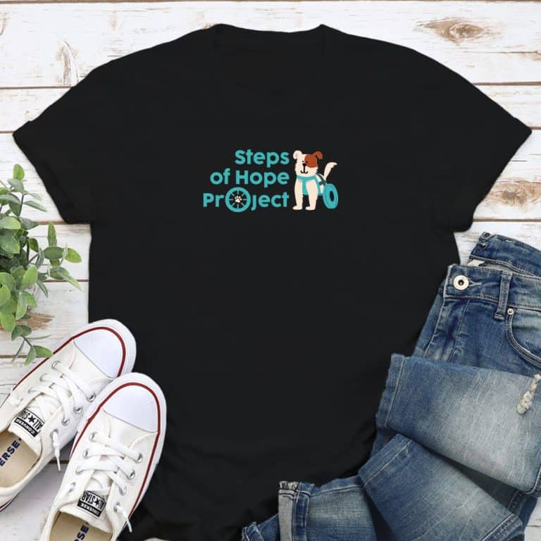 Steps Of Hope Project Wheels Standard Tee Black