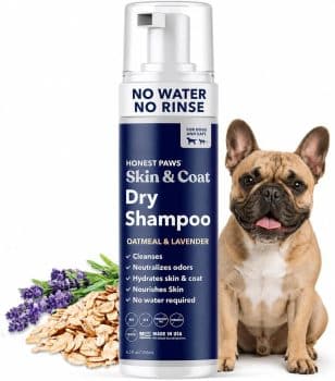 Dog Dry Shampoo, Waterless No-Rinse Foam Formula