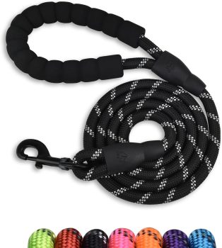5FT Reflective Dog Leash with Padded Handle 