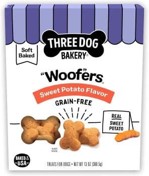 Three Dog Bakery Grain-Free “Woof”ers Sweet Potato Dog Treats