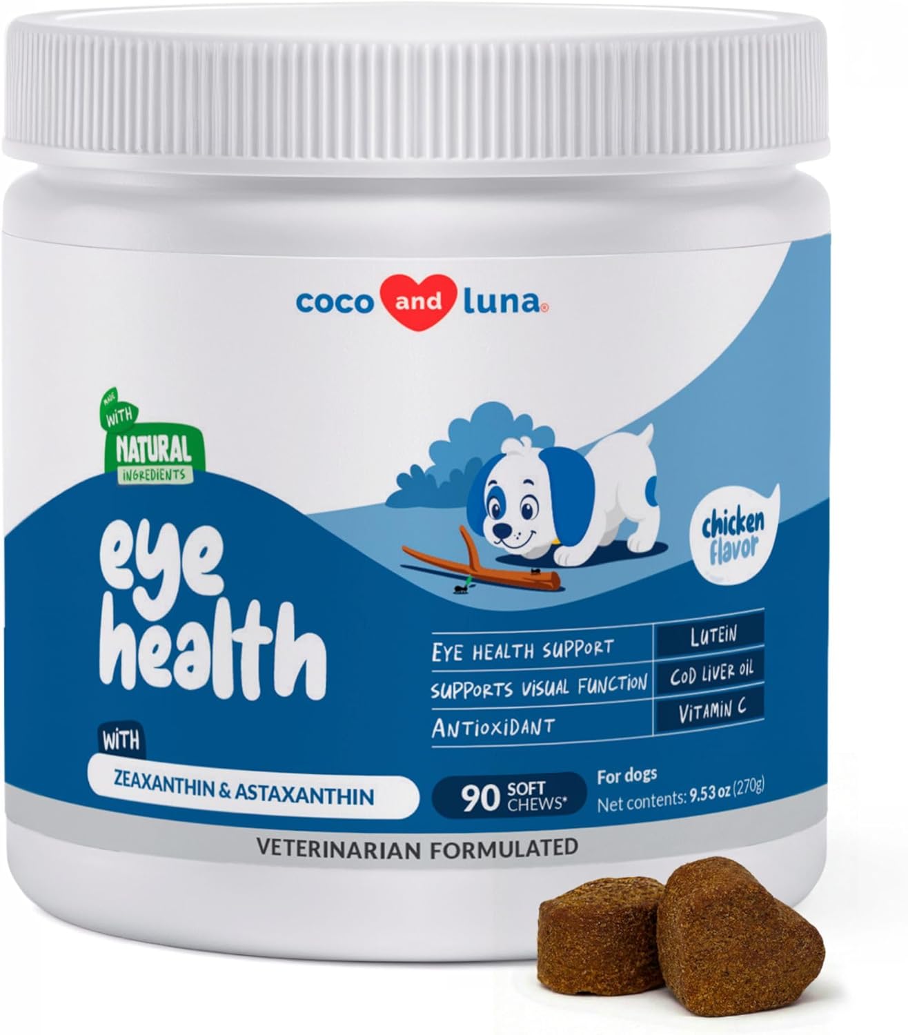Coco and Luna Eye Support for Dogs