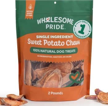 Wholesome Pride Sweet Potato Chews Healthy Dog Treats