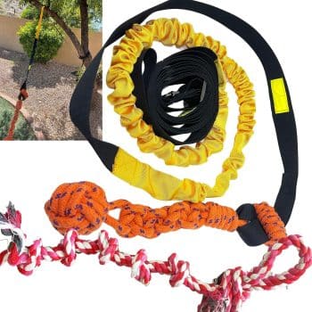 
Dog Bungee Toy 20.35 ft Reinforced Interactive Rope with Two Replacement Refills