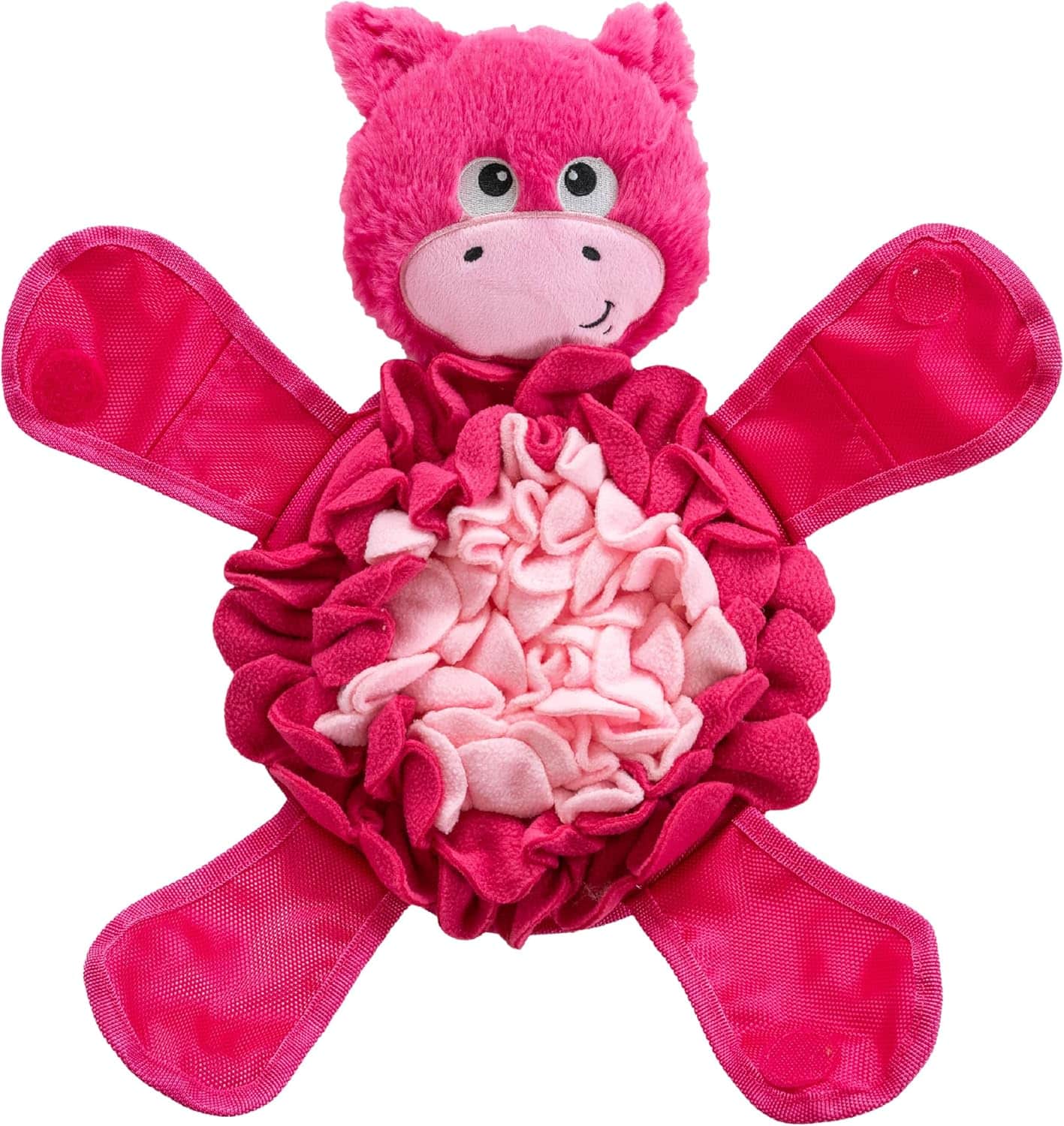 Outward Hound by Nina Ottosson Snuffle Palz Plush Snuffle Mat Dog Treat Puzzle, Non-Slip, Pink, Pig