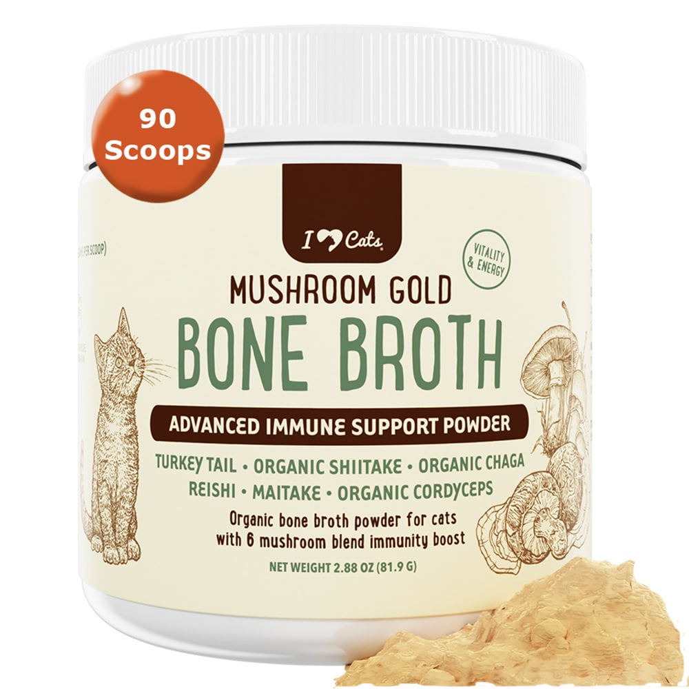 iHeartCats Bone Broth Mushroom For Cats