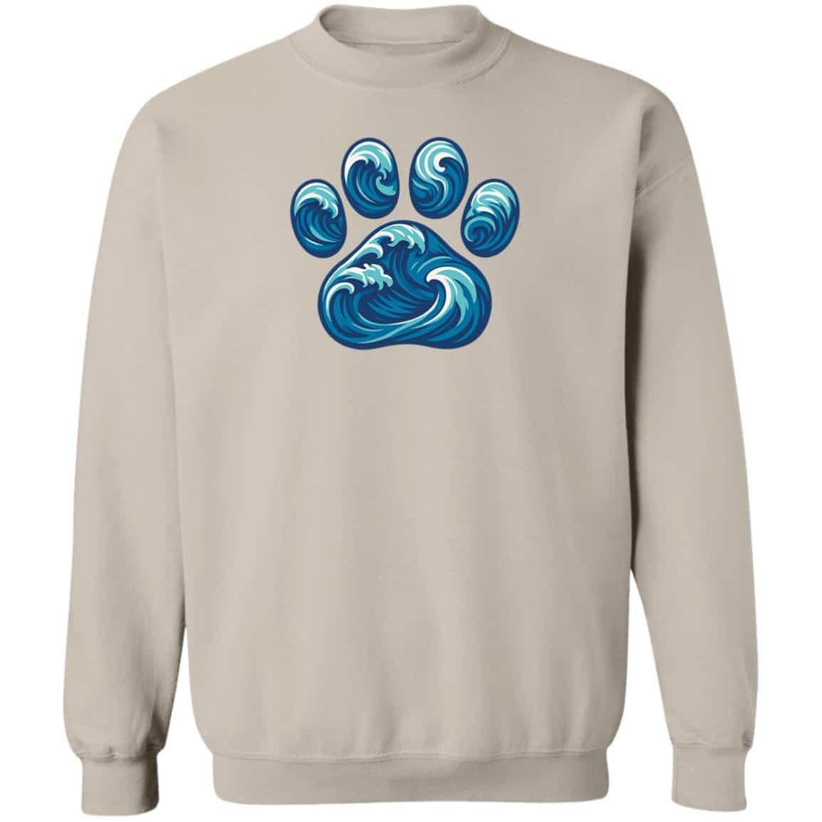 Paw Wave Sweatshirt Sand