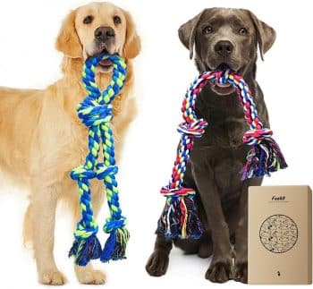 Feeko Dog Rope Toys for Large Breed Aggressive Chewers