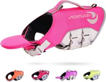 
ThinkPet Dog Life Jacket, Reflective Lifesaver with Rescue Handle