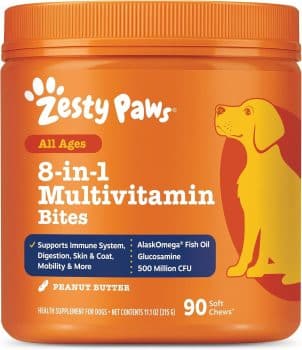 Zesty Paws Dog Multivitamin + Glucosamine for Dogs