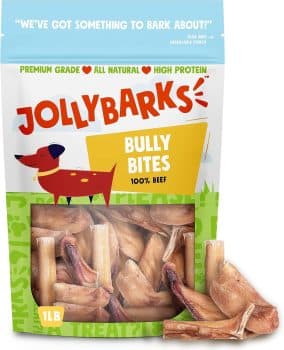 Jolly Barks Bully Sticks for Small Dogs (1lb Bag) All Natural Bully Bites for Dogs