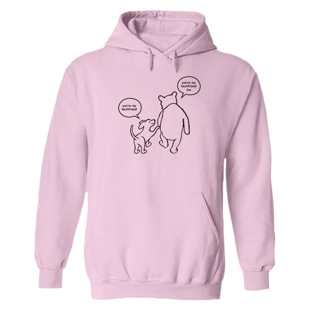 You’re My Best Friend Hoodie Light Pink