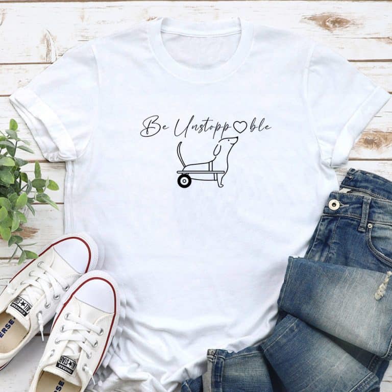Be Unstoppable - Dachshund Standard Tee White