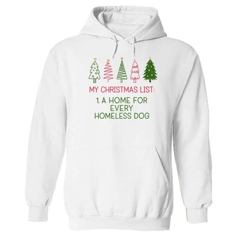 My Christmas List Hoodie White