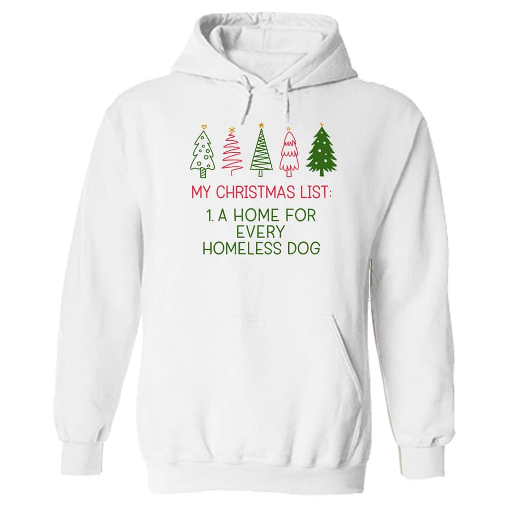 My Christmas List Hoodie White