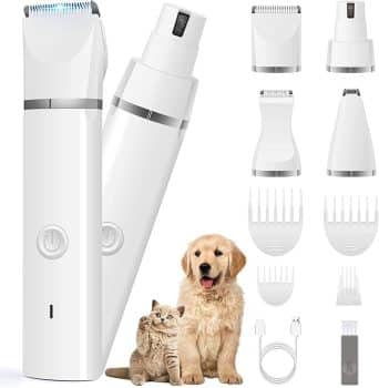 Dog Clippers Grooming Kit Hair Clipper-Low Noise Paw Trimmer