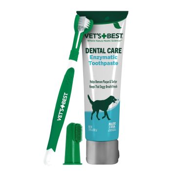 Vet's Best Dog Toothpaste & Dog Toothbrush