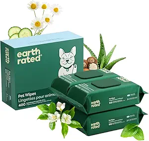 Earth Rated Pet Wipes for Dogs and Cats