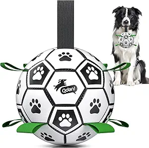 QDAN Dog Toys Dog Balls, World Cup Dog Soccer Ball