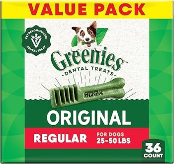 Greenies Veterinarian-Recommended Adult Natural Dental Dog Treats