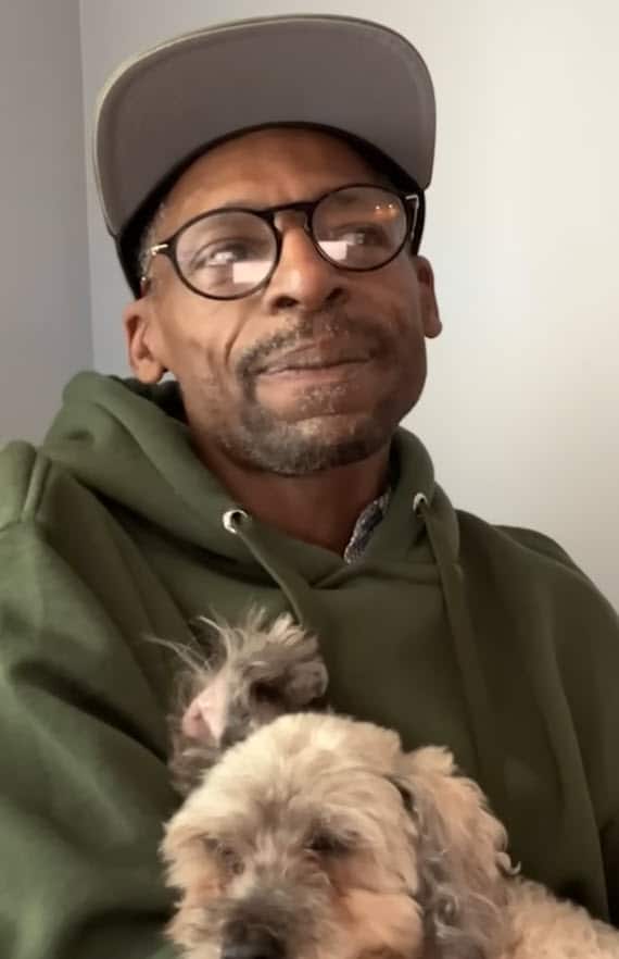 Senior dog Peter safely back with Edmon