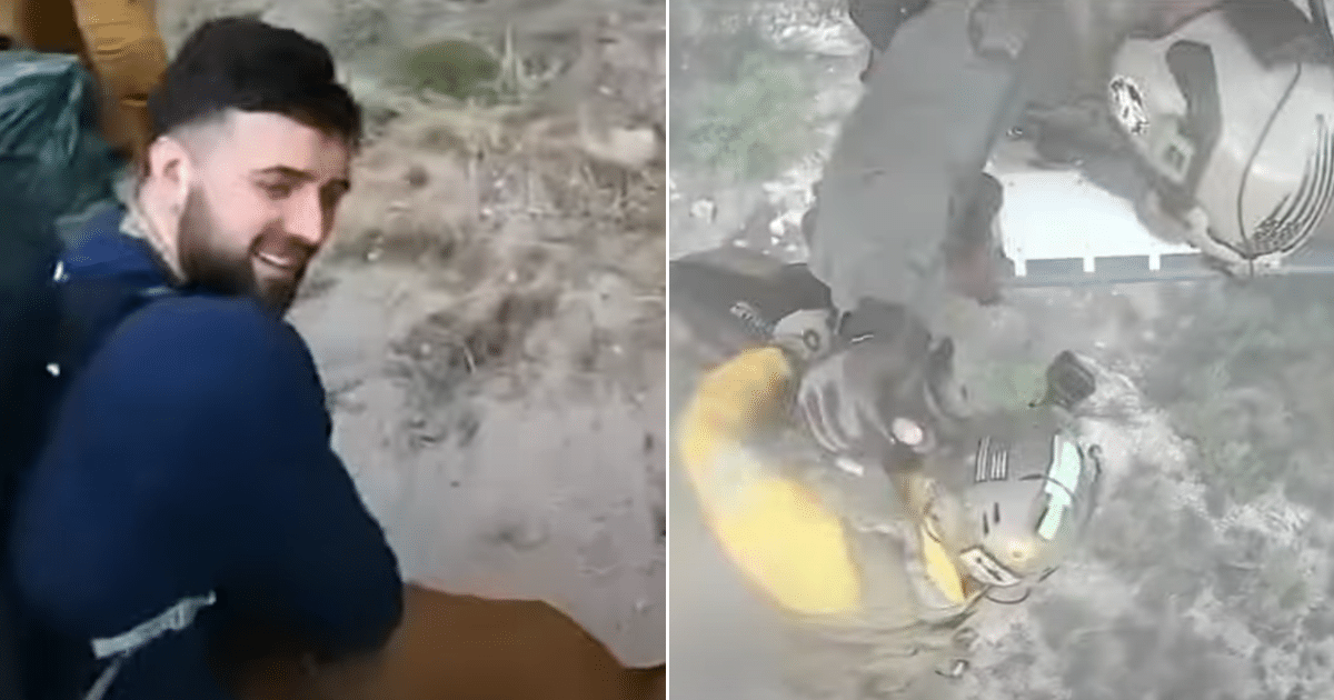 Dramatic Helicopter Rescues Dog After Falling into Canyon