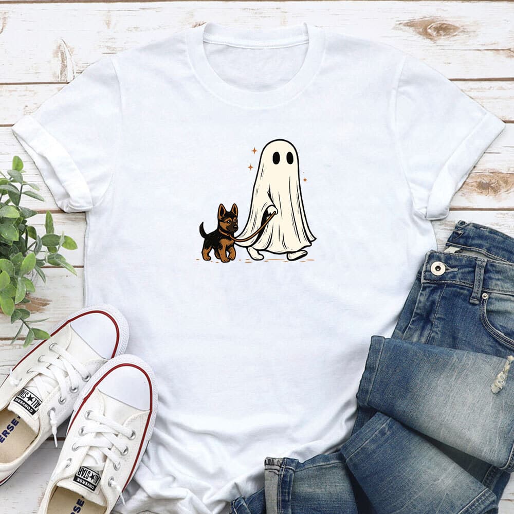 Ghost Dog Walking Standard Tee White