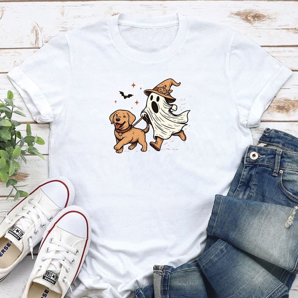 Running Ghost Standard Tee White