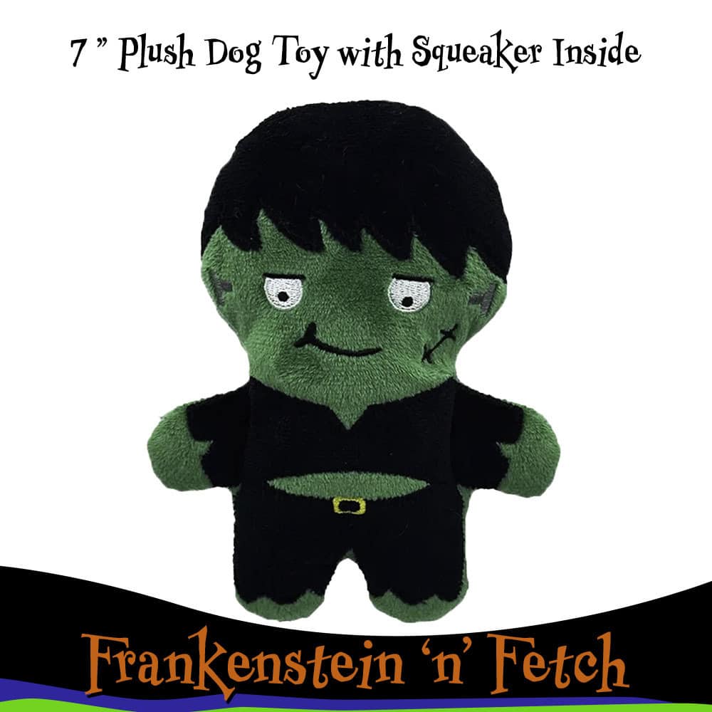 DEAL! Frankenstein ‘n’ Fetch Plush Dog Toy