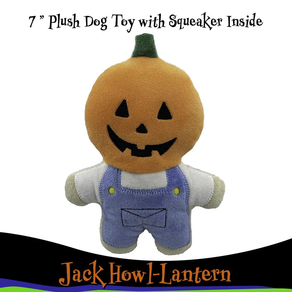 DEAL! $3.99 Jack Howl-Lantern Plush Dog Toy- Helps Feed Hungry Shelter Dogs in Need