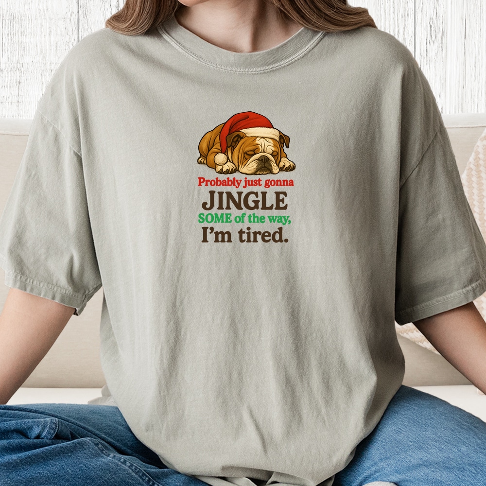 Comfort Colors Just Gonna Jingle Some Of The Way Vintage Washed Tee - Sandstone