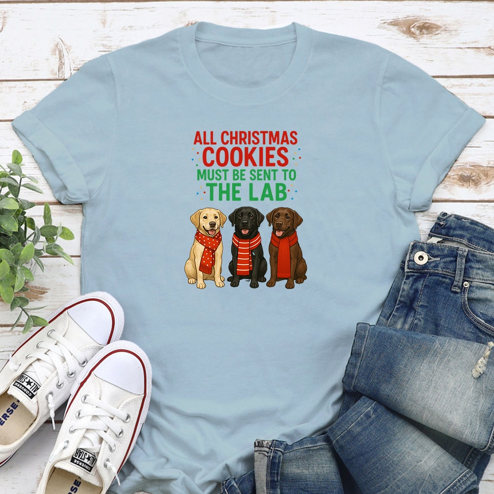 Christmas Cookies Standard Tee Light Blue