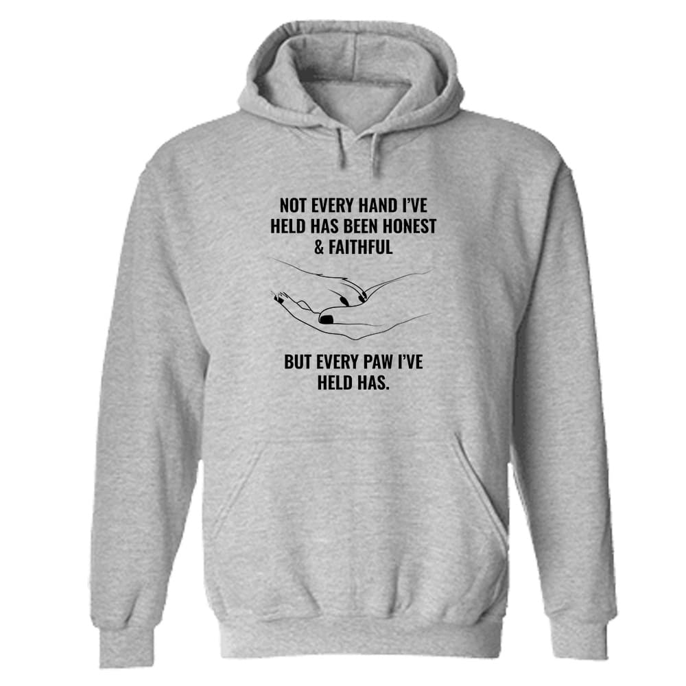 Every Paw I’ve Held Hoodie Heather Grey