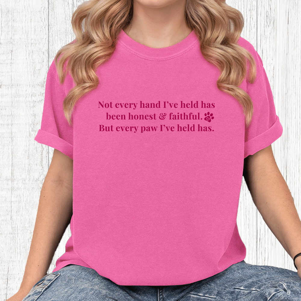 Comfort Colors Honest & Faithful Vintage Washed Tee - Crunchberry