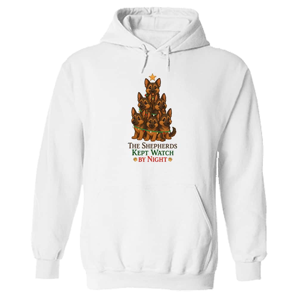 The Shepherds Kept Watch By Night Hoodie White
