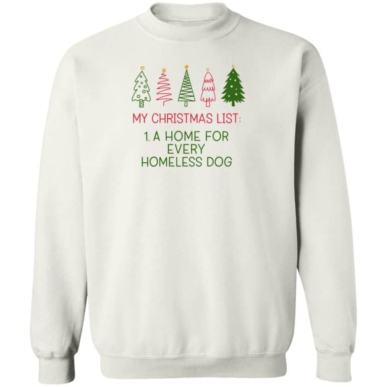 My Christmas List Sweatshirt White