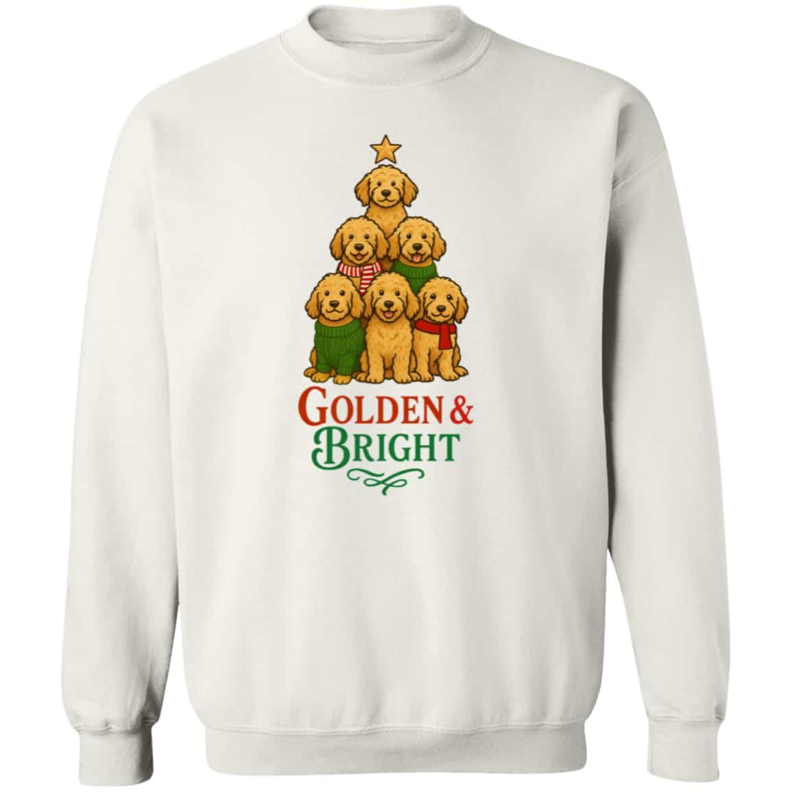 Golden & Bright Doodle Sweatshirt White