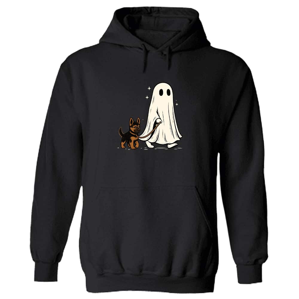 Ghost Dog Walking Hoodie Black