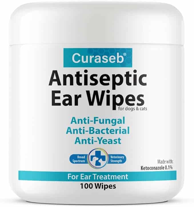 Curaseb Cat & Dog Ear Infection Treatment Wipes