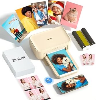 iDPRT 4×6 Photo Printer, Portable Color Picture Printer