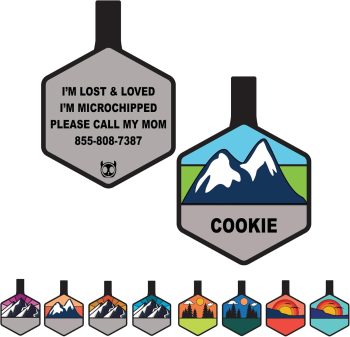 Silent Dog Tag Personalized with 5 Lines of Custom Deep