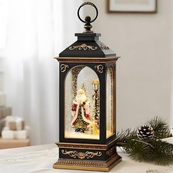 16.5" Santa with Dog Snow Globe