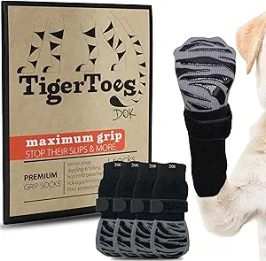 DOK TigerToes Premium Non-Slip Dog Socks