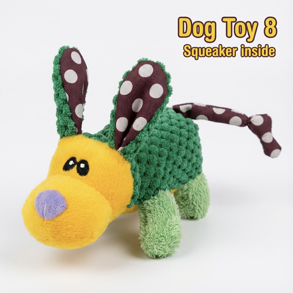 Image of Dottie Dog Plush Squeaky Toy – Helps Feed Hungry Shelter Dogs in Need