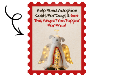 Help Fund Adoption Costs For Dogs & Get This Angel Tree Topper For Free. (1)