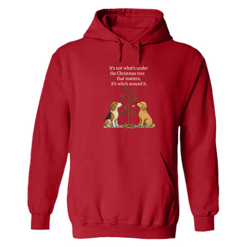 It’s Not What’s Under The Tree Hoodie Red