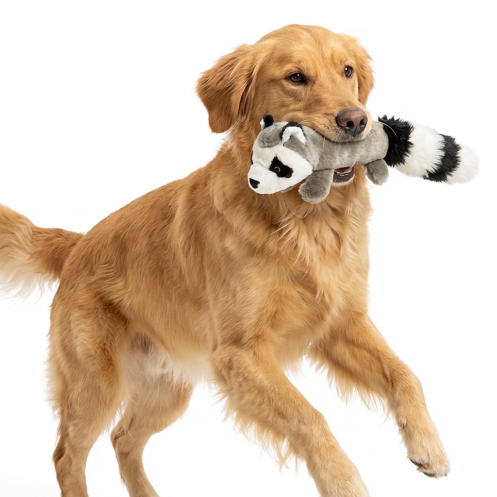 Bandit Raccoon Squeaker Dog Toy – Helps Feed Hungry Shelter Dogs in Need - Image 2